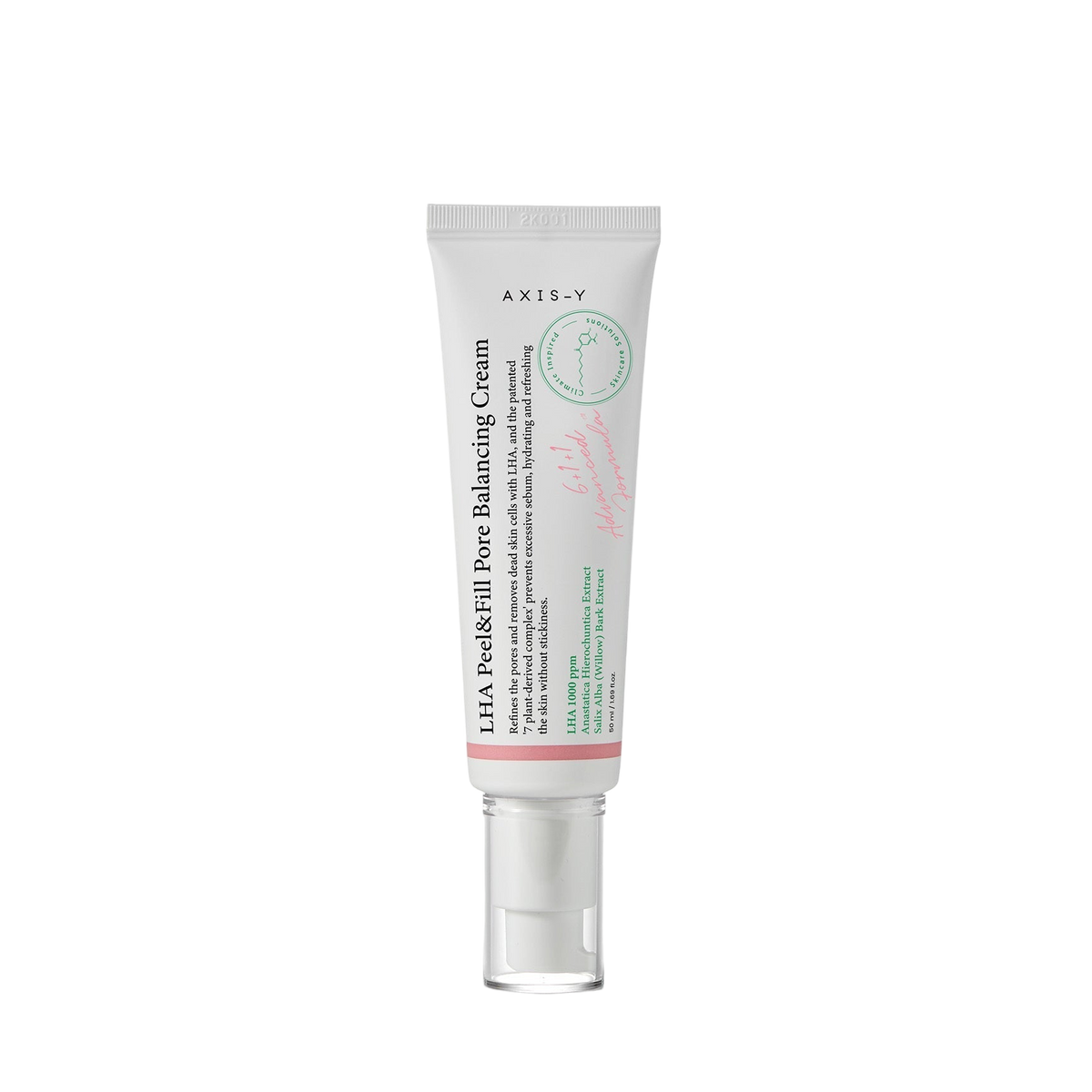 Imagem de AXIS-Y LHA Peel & Fill Pore Balancing Cream, com fórmula vegana e esfoliante suave, ideal para equilibrar a pele oleosa e refinar os poros.