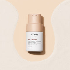 Imagem de Anua Rice Enzyme Brightening Cleansing Powder, com fórmula vegana e iluminadora, ideal para pele radiante e macia.