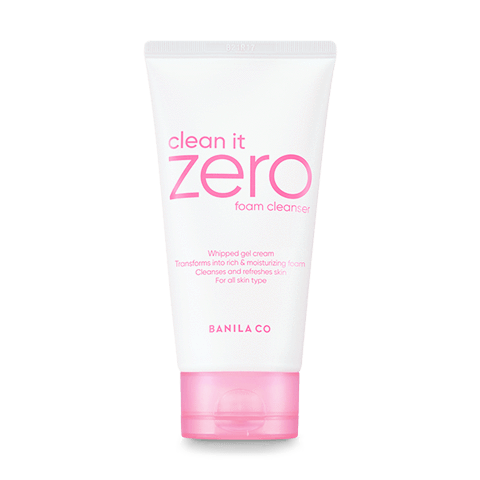 Imagem de BANILA CO Clean It Zero Foam Cleanser, um limpador facial que remove impurezas e equilibra a pele com uma fórmula suave e refrescante. Ideal para todos os tipos de pele, este foam cleanser oferece uma experiência de limpeza profunda e hidratante, mantendo a barreira natural da pele saudável.