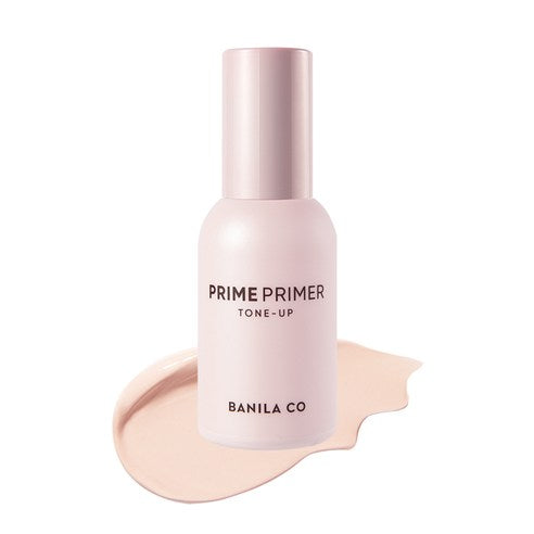 Imagem de BANILA CO Prime Primer Tone Up, com fórmula leve e controladora de oleosidade, que suaviza imperfeições e prepara a pele para uma maquiagem duradoura. Perfeito para uniformizar o tom da pele e minimizar os poros, ideal para peles mistas e oleosas, ajudando a prolongar a duração da maquiagem.