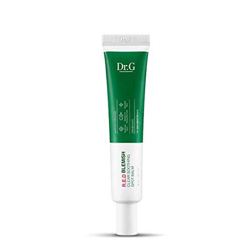 Imagem de Dr.G R.E.D Blemish Clear Soothing Spot Balm, com fórmula enriquecida com ingredientes calmantes naturais, ideal para tratar manchas e irritações em peles sensíveis. O produto ajuda a minimizar inflamações e melhorar a aparência da pele, promovendo uma pele mais uniforme e saudável.