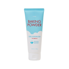 Imagem de ETUDE HOUSE Baking Powder Pore Cleansing Foam, com fórmula enriquecida com baking powder, ideal para esfoliar suavemente, remover impurezas e desobstruir poros. Este produto é perfeito para pele oleosa e mista, proporcionando uma sensação de frescor e limpeza profunda com cada uso. Ideal para controle de poros.