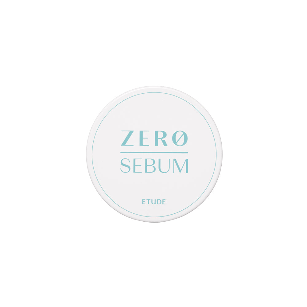 Imagem de ETUDE HOUSE Zero Sebum Drying Powder, com fórmula vegana e livre de talco, ideal para controlar a oleosidade e proporcionar um acabamento matte e suave à pele. Produto perfeito para pele oleosa e mista, que busca controle eficaz de brilho ao longo do dia, sem ressecar. Compre agora!