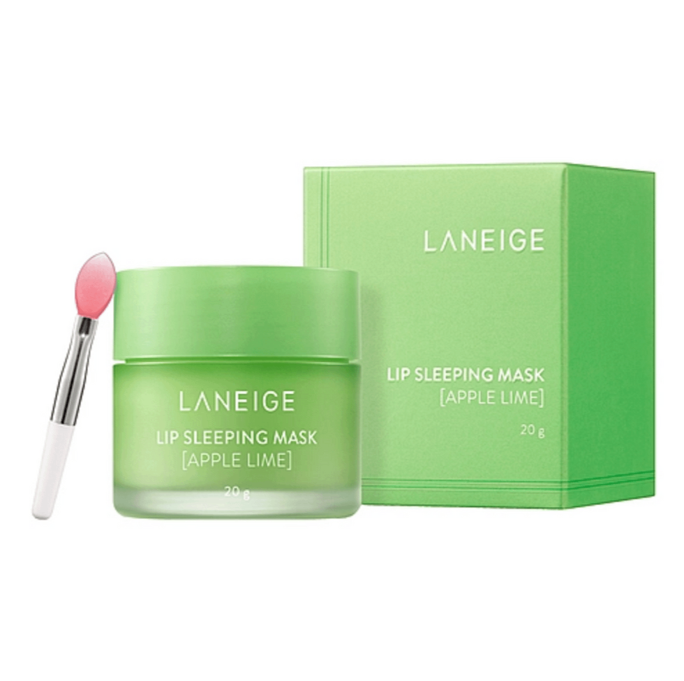 Imagem do LANEIGE Lip Sleeping Mask Apple Lime, formulado com extratos de maçã e limão, que hidrata e renova os lábios durante a noite. Ideal para lábios ressecados, proporcionando maciez e suavidade ao acordar. Um cuidado labial noturno que deixa os lábios revitalizados e nutridos.