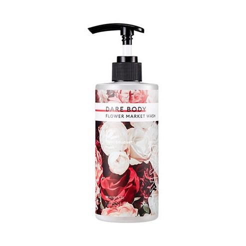 Imagem do MISSHA Dare Body Wash Flower Market, que oferece uma limpeza suave e envolvente com uma fragrância fresca e floral. Ideal para todos os tipos de pele, esse sabonete líquido deixa a pele macia, hidratada e perfumada, proporcionando uma experiência relaxante e refrescante durante o banho.