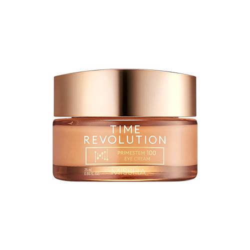 Imagem do MISSHA Time Revolution Primestem 100 Cream, um creme antienvelhecimento avançado que utiliza tecnologia de células-tronco para promover a renovação celular, melhorar a firmeza e elasticidade da pele. Ideal para peles maduras, combate rugas e sinais de envelhecimento profundo, deixando a pele revitalizada e jovem.