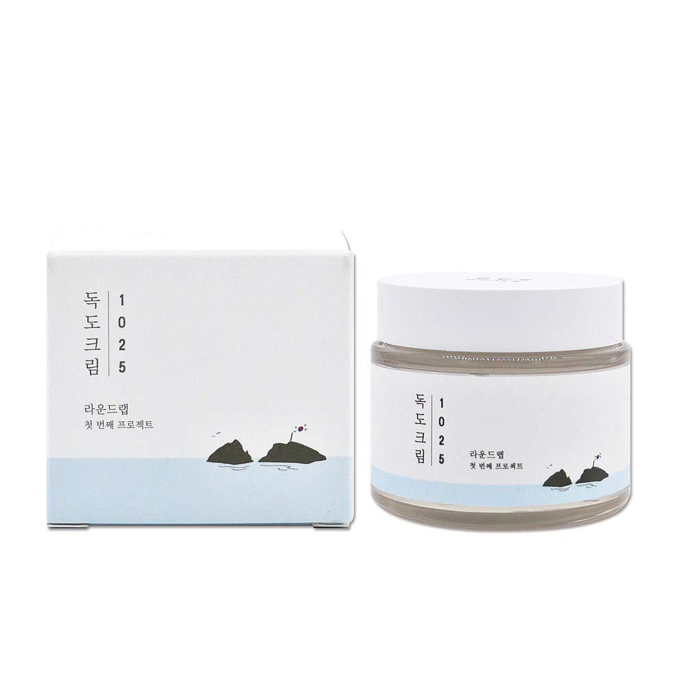 Imagem do Round Lab 1025 Dokdo Cream, formulado para oferecer hidratação profunda e prolongada, ajudando a manter o equilíbrio da pele e proporcionando uma textura suave e macia. Ideal para todos os tipos de pele, promovendo frescor e hidratação sem deixar sensação oleosa.