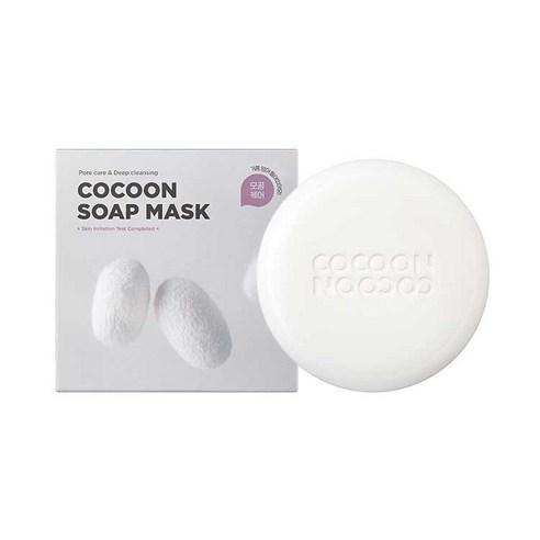 Imagem do SKIN1004 Cocoon Soap Mask, uma máscara em formato de sabonete que limpa profundamente e remove impurezas da pele, deixando-a suave, fresca e revitalizada. Ideal para todos os tipos de pele, proporcionando uma limpeza eficaz sem ressecar ou irritar.